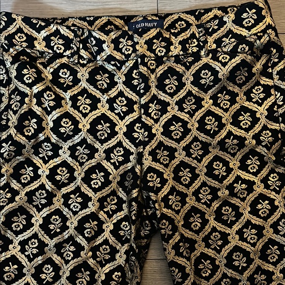 Old Navy Black and Gold Geometric Straight Leg Jumpsuit - Picture 6 of 16